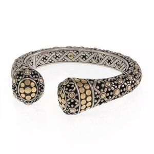 John Hardy Silver and Gold Byzantine Cuff Bracelet